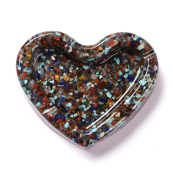 PandaHall Resin with Natural Mixed Stone Chip Stones Ashtray, Home OFFice Tabletop Decoration, Heart, 103x121x27mm, Inner Diameter: 96x60mm...
PandaHall Resin with Natural Mixed Stone Chip Stones Ashtray, Home OFFice Tabletop Decoration, Heart, 103x121x27mm, Inner Diameter: 96x60mm...