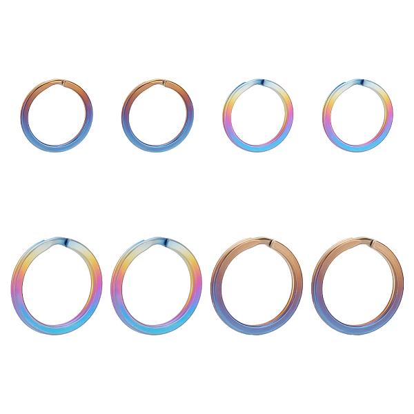 PandaHall WADORN 8Pcs 4 Styles Titanium Alloy Split Key Rings, Double Loops Jump Rings, Mixed Color, 16~18 Gauge, 20~25x2~2.5mm, Inner...
PandaHall WADORN 8Pcs 4 Styles Titanium Alloy Split Key Rings, Double Loops Jump Rings, Mixed Color, 16~18 Gauge, 20~25x2~2.5mm, Inner...