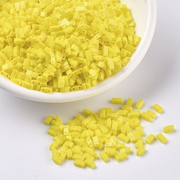 PandaHall MIYUKI Half TILA Beads, Japanese Seed Beads, 2 Hole, (HTL404) Opaque Yellow, 5x2.3x1.9mm, Hole: 0.8mm, about 250pcs/10g Glass...
PandaHall MIYUKI Half TILA Beads, Japanese Seed Beads, 2 Hole, (HTL404) Opaque Yellow, 5x2.3x1.9mm, Hole: 0.8mm, about 250pcs/10g Glass...