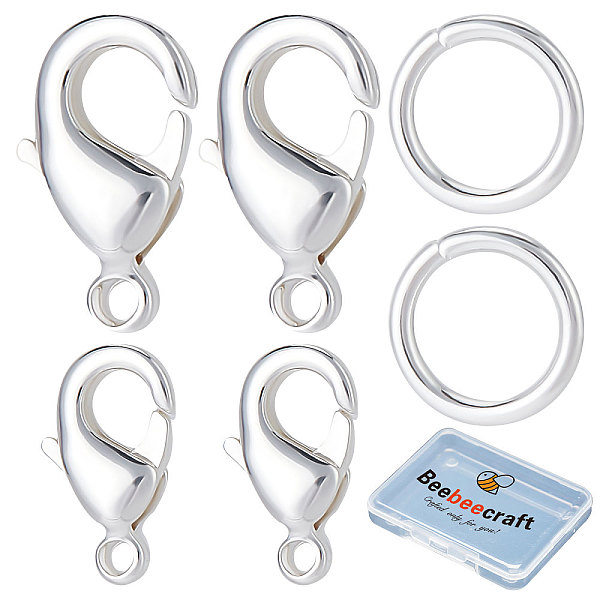 PandaHall Beebeecraft 40Pcs 2 Size Brass Lobster Claw Clasps 925 Sterling Silver Plated Jewelry Clasps Connectors with Jump Ring for...
PandaHall Beebeecraft 40Pcs 2 Size Brass Lobster Claw Clasps 925 Sterling Silver Plated Jewelry Clasps Connectors with Jump Ring for...