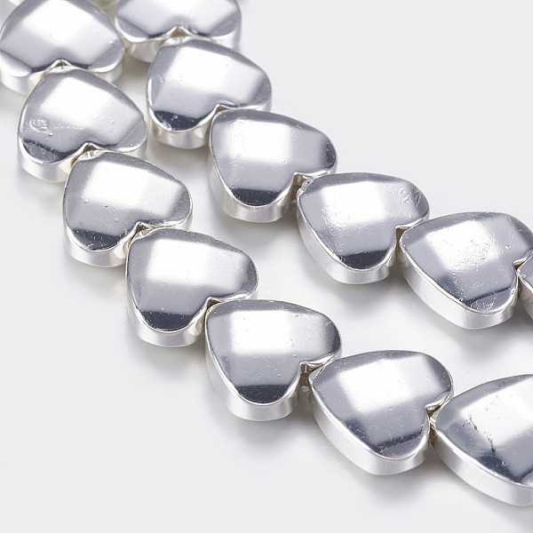 PandaHall Non-magnetic Synthetic Hematite Beads Strands, Faceted, Heart, Silver Plated, 8x8x3mm, Hole: 1mm, about 53pcs/strand, 15.5 inch...
PandaHall Non-magnetic Synthetic Hematite Beads Strands, Faceted, Heart, Silver Plated, 8x8x3mm, Hole: 1mm, about 53pcs/strand, 15.5 inch...