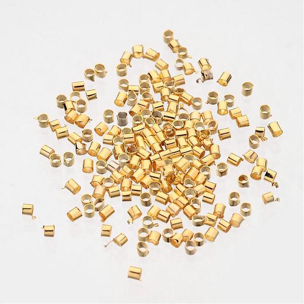 PandaHall Golden Plated Brass Tube Crimp Beads, Cadmium Free & Lead Free, about 2mm wide, 2mm long, Hole: 1.5mm, about 900pcs/10g Brass Tube
PandaHall Golden Plated Brass Tube Crimp Beads, Cadmium Free & Lead Free, about 2mm wide, 2mm long, Hole: 1.5mm, about 900pcs/10g Brass Tube