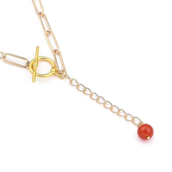 PandaHall Lariat Necklaces, with Round Natural Red Agate/Carnelian Beads, Brass Toggle Clasps, Iron Paperclip Chains and Cardboard Box...
PandaHall Lariat Necklaces, with Round Natural Red Agate/Carnelian Beads, Brass Toggle Clasps, Iron Paperclip Chains and Cardboard Box...