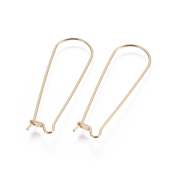 PandaHall 304 Stainless Steel Hoop Earring Finding, Kidney Ear Wire, Golden, 21 Gauge, 39x12.5mm, Pin: 0.7mm 304 Stainless Steel
PandaHall 304 Stainless Steel Hoop Earring Finding, Kidney Ear Wire, Golden, 21 Gauge, 39x12.5mm, Pin: 0.7mm 304 Stainless Steel