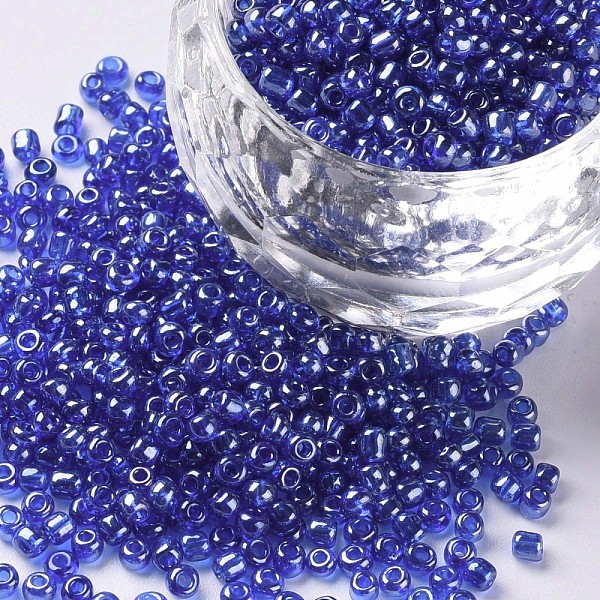 PandaHall Glass Seed Beads, Trans. Colours Lustered, Round, Blue, 2mm, Hole: 1mm, 3333pcs/50g, 50g/bag, 18bags/2pounds Glass Blue
PandaHall Glass Seed Beads, Trans. Colours Lustered, Round, Blue, 2mm, Hole: 1mm, 3333pcs/50g, 50g/bag, 18bags/2pounds Glass Blue