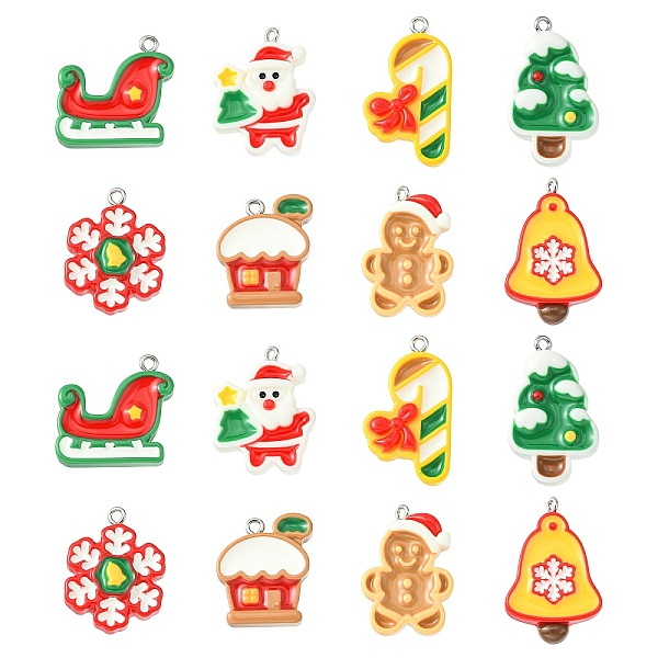 PandaHall 40Pcs 8 Styes Opaque Resin Pendants, Christmas Theme Charms, with Platinum Tone Iron Loops, Snowflake & Christmas Tree & Santa..., Multicolor
PandaHall 40Pcs 8 Styes Opaque Resin Pendants, Christmas Theme Charms, with Platinum Tone Iron Loops, Snowflake & Christmas Tree & Santa..., Multicolor