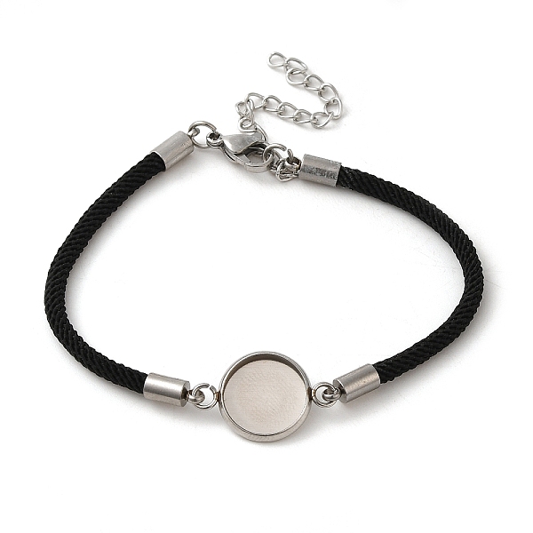 PandaHall Milan Cord & 304 Stainless Steel Bracelets Making, with Round Tray, Black, Tray: 10mm, 7-3/8 inch(18.7cm) 304 Stainless Steel...
PandaHall Milan Cord & 304 Stainless Steel Bracelets Making, with Round Tray, Black, Tray: 10mm, 7-3/8 inch(18.7cm) 304 Stainless Steel...