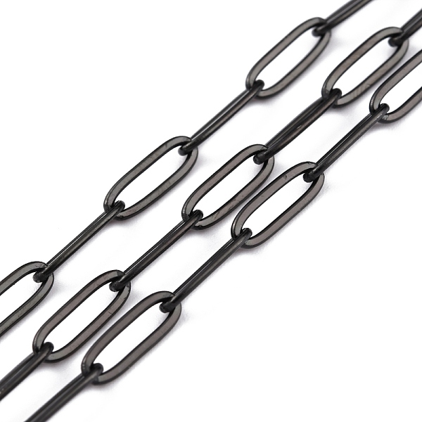 PandaHall 304 Stainless Steel Paperclip Chains, Soldered, with spool, Electrophoresis Black, Link: 12x4x1mm, about 32.8 Feet(10m)/roll 304...
PandaHall 304 Stainless Steel Paperclip Chains, Soldered, with spool, Electrophoresis Black, Link: 12x4x1mm, about 32.8 Feet(10m)/roll 304...