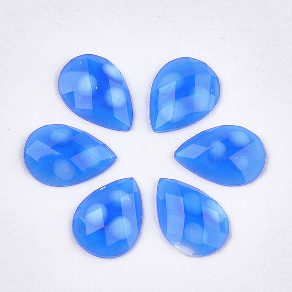 PandaHall Epoxy Resin Cabochons, Faceted, Teardrop, Dodger Blue, 13.5~14x10x3mm Epoxy Resin Teardrop Blue
PandaHall Epoxy Resin Cabochons, Faceted, Teardrop, Dodger Blue, 13.5~14x10x3mm Epoxy Resin Teardrop Blue
