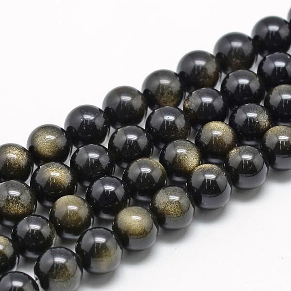 PandaHall Natural Golden Sheen Obsidian Beads Strands, Grade A, Round, 10mm, Hole: 1mm, about 20pcs/strand, 15.35 inch(39cm) Golden Sheen...
PandaHall Natural Golden Sheen Obsidian Beads Strands, Grade A, Round, 10mm, Hole: 1mm, about 20pcs/strand, 15.35 inch(39cm) Golden Sheen...
