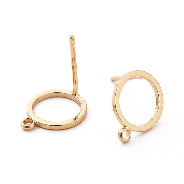 PandaHall Brass Stud Earring Findings, with Loop, Ring, Real 18K Gold Plated, 12.5x10mm, Hole: 1.4mm, Pin: 0.7mm Brass Others
PandaHall Brass Stud Earring Findings, with Loop, Ring, Real 18K Gold Plated, 12.5x10mm, Hole: 1.4mm, Pin: 0.7mm Brass Others