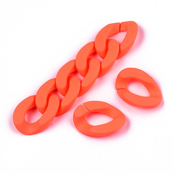 PandaHall Opaque Spray Painted Acrylic Linking Rings, Fluorescence, Quick Link Connectors, for Curb Chains Making, Unwelded, Twist, Orange...
PandaHall Opaque Spray Painted Acrylic Linking Rings, Fluorescence, Quick Link Connectors, for Curb Chains Making, Unwelded, Twist, Orange...
