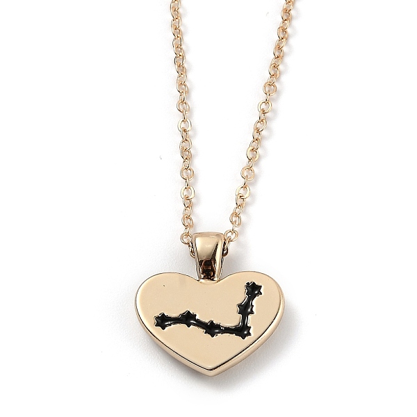 PandaHall Golden Plated Heart with Constellation/Zodiac Sign Alloy Enamel Pendant Necklaces, Black, Pisces, 17.2~17.63 inch(43.7~44.8cm)...
PandaHall Golden Plated Heart with Constellation/Zodiac Sign Alloy Enamel Pendant Necklaces, Black, Pisces, 17.2~17.63 inch(43.7~44.8cm)...