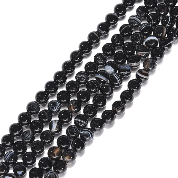 PandaHall Natural Black Agate Beads Strands, Round, Dyed, Black, 6mm, Hole: 1mm, about 63pcs/strand Black Agate Round Black
PandaHall Natural Black Agate Beads Strands, Round, Dyed, Black, 6mm, Hole: 1mm, about 63pcs/strand Black Agate Round Black