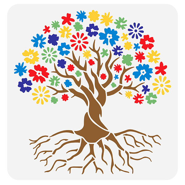 PandaHall FINGERINSPIRE Tree of Life Painting Stencil 11.8x11.8inch Reusable Flower Life Tree Pattern Drawing Template Plants Floral Tree...
PandaHall FINGERINSPIRE Tree of Life Painting Stencil 11.8x11.8inch Reusable Flower Life Tree Pattern Drawing Template Plants Floral Tree...