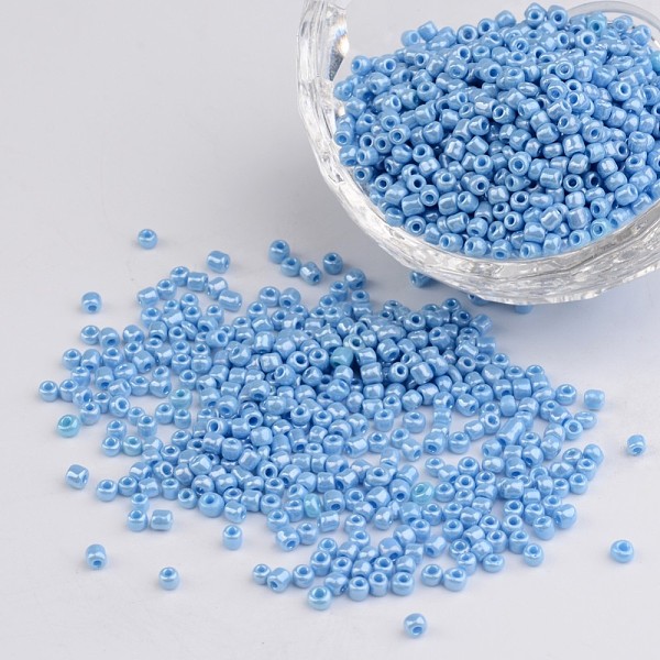 PandaHall DIY Craft Beads 12/0 Opaque Colors Lustered Round Glass Seed Beads, Light Cyan, Size: about 2mm in diameter, hole:1mm, about...
PandaHall DIY Craft Beads 12/0 Opaque Colors Lustered Round Glass Seed Beads, Light Cyan, Size: about 2mm in diameter, hole:1mm, about...