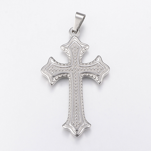 PandaHall 304 Stainless Steel Big Pendants, Large Hole Pendants, Cross, Stainless Steel Color, 60x36x3mm, Hole: 5x10mm 304 Stainless Steel...
PandaHall 304 Stainless Steel Big Pendants, Large Hole Pendants, Cross, Stainless Steel Color, 60x36x3mm, Hole: 5x10mm 304 Stainless Steel...
