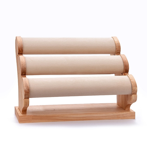 PandaHall 3-Tier Microfiber Cloth Bar Bracelet Holder Stand, Wood Display Organizer for Jewelry, BurlyWood, Antique White, 20x29.5x21.2cm..., Orange
PandaHall 3-Tier Microfiber Cloth Bar Bracelet Holder Stand, Wood Display Organizer for Jewelry, BurlyWood, Antique White, 20x29.5x21.2cm..., Orange