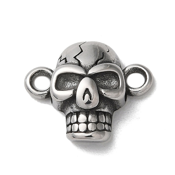 PandaHall Tibetan Style 304 Stainless Steel Connector Charms, Skull Links, Antique Silver, 14x16x5mm, Hole: 2mm 304 Stainless Steel Skull
PandaHall Tibetan Style 304 Stainless Steel Connector Charms, Skull Links, Antique Silver, 14x16x5mm, Hole: 2mm 304 Stainless Steel Skull