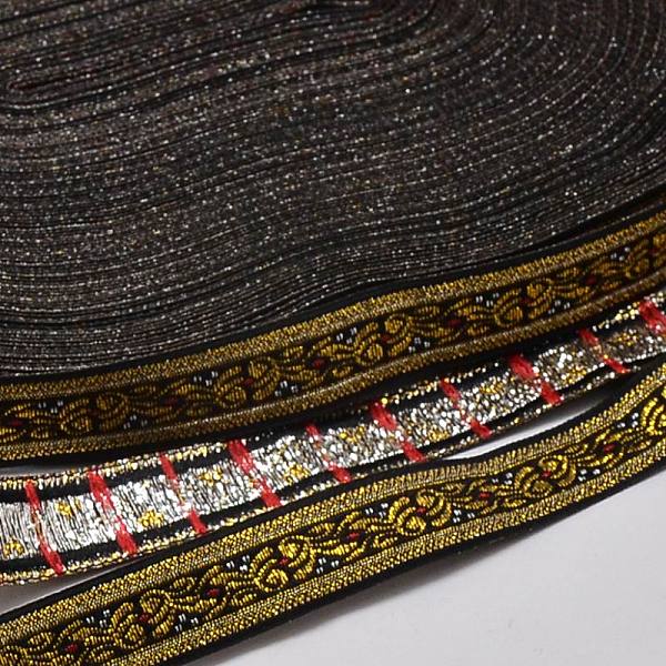 PandaHall Polyester Cords, with Flower Pattern, Jacquard Ribbon, Gold, 3/8~1/2 inch(11~14mm), 33yards/roll(30.18m/roll) Polyester Flower...
PandaHall Polyester Cords, with Flower Pattern, Jacquard Ribbon, Gold, 3/8~1/2 inch(11~14mm), 33yards/roll(30.18m/roll) Polyester Flower...
