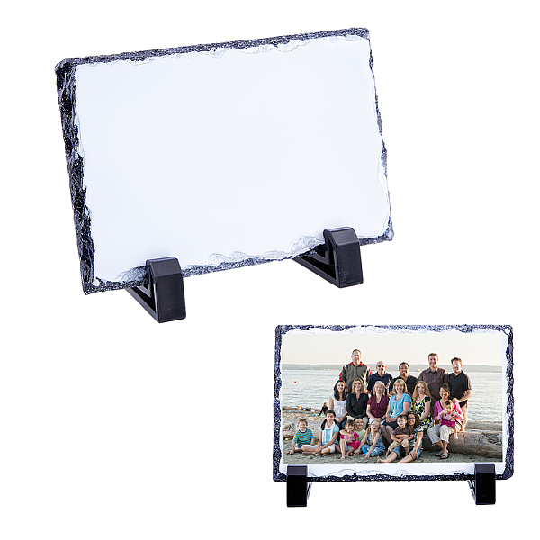 PandaHall Sublimation Blank Natural Slate Rock Stone Plate, with 2Pcs Plastic Racks, Vertical Rectangle Photo Frame for Heat Press Machine..., Black
PandaHall Sublimation Blank Natural Slate Rock Stone Plate, with 2Pcs Plastic Racks, Vertical Rectangle Photo Frame for Heat Press Machine..., Black