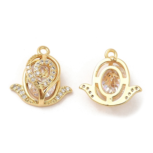 PandaHall Brass and Clear Cubic Zirconia Pendants, Real 18K Gold Plated, 15x15x6.5mm, Hole: 1.2mm Brass+Cubic Zirconia Others Clear
PandaHall Brass and Clear Cubic Zirconia Pendants, Real 18K Gold Plated, 15x15x6.5mm, Hole: 1.2mm Brass+Cubic Zirconia Others Clear