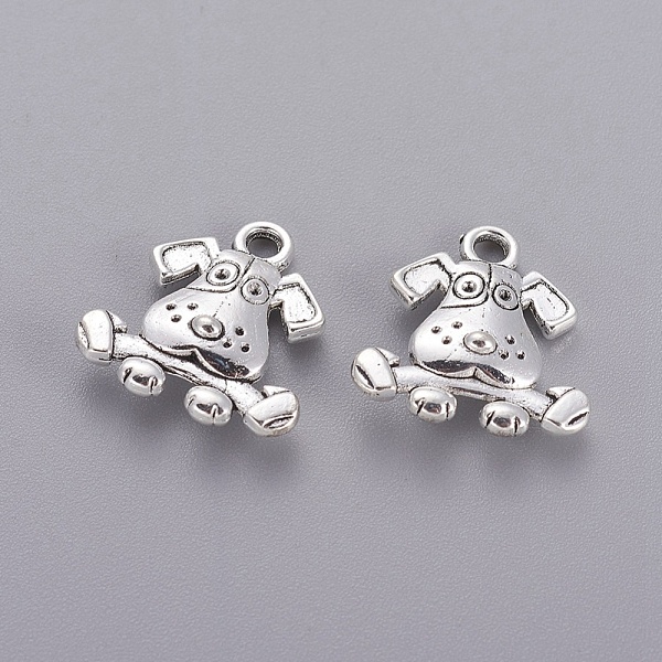 PandaHall Tibetan Style Puppy Pendants, Cadmium Free & Lead Free, Beagle Dog Charms, Antique Silver, 16x15x3.5mm, Hole: 2mm Alloy Dog
PandaHall Tibetan Style Puppy Pendants, Cadmium Free & Lead Free, Beagle Dog Charms, Antique Silver, 16x15x3.5mm, Hole: 2mm Alloy Dog