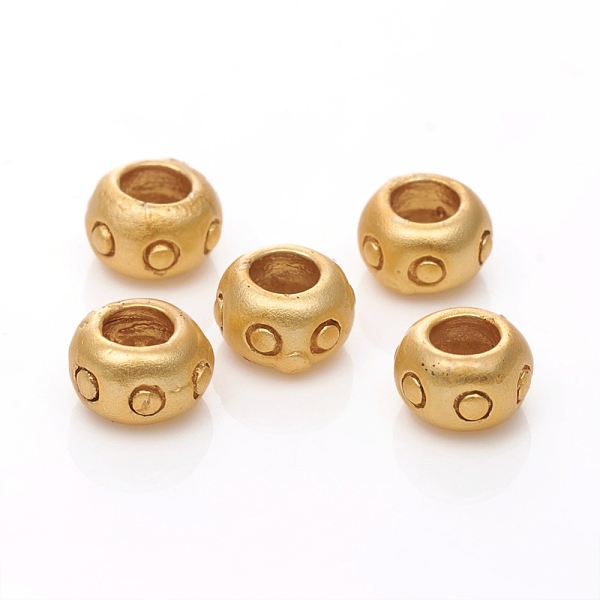 PandaHall Brass Beads, Long-Lasting Plated, Matte Style, Flat Round, Real 18K Gold Plated, 6x3.5mm, Hole: 3mm Brass Flat Round
PandaHall Brass Beads, Long-Lasting Plated, Matte Style, Flat Round, Real 18K Gold Plated, 6x3.5mm, Hole: 3mm Brass Flat Round
