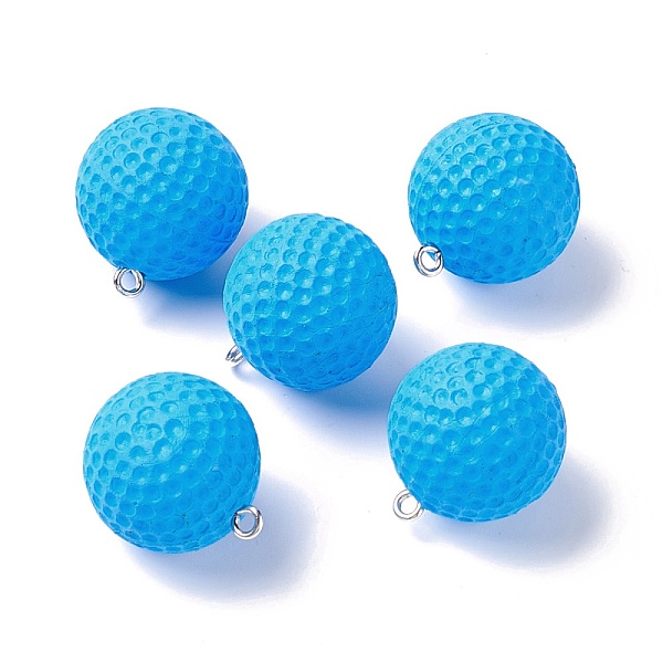 PandaHall Plastic Pendants, with Platinum Tone Iron Loops, Uneven Tennis and Rugby, Sky Blue, 23x20mm, Hole: 2mm Plastic Round
PandaHall Plastic Pendants, with Platinum Tone Iron Loops, Uneven Tennis and Rugby, Sky Blue, 23x20mm, Hole: 2mm Plastic Round