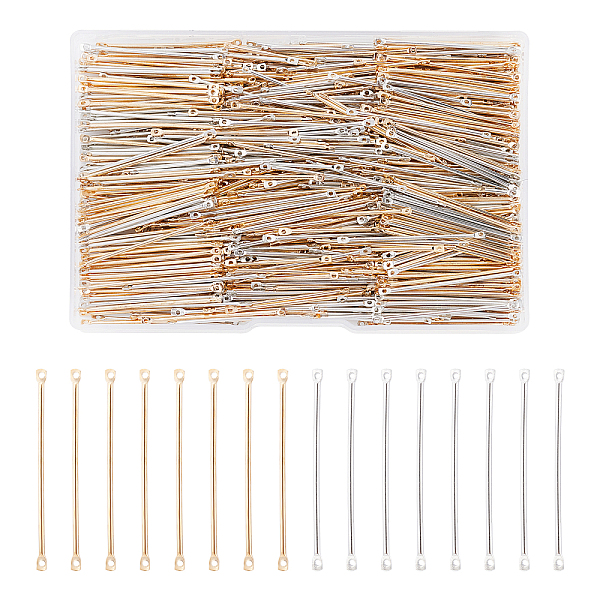 PandaHall 800pcs 2 Colors Iron Bar Links Connectors, Nickel Free, Mixed Color, 40x2x1.2mm, Hole: 1mm, 400pcs/color, 800pcs/box Iron Others
PandaHall 800pcs 2 Colors Iron Bar Links Connectors, Nickel Free, Mixed Color, 40x2x1.2mm, Hole: 1mm, 400pcs/color, 800pcs/box Iron Others