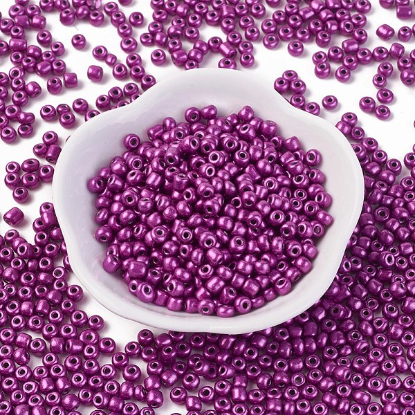 PandaHall Baking Paint Glass Seed Beads, Dark Orchid, 4~5x3~4mm, about 500pcs/50g Glass Purple
PandaHall Baking Paint Glass Seed Beads, Dark Orchid, 4~5x3~4mm, about 500pcs/50g Glass Purple