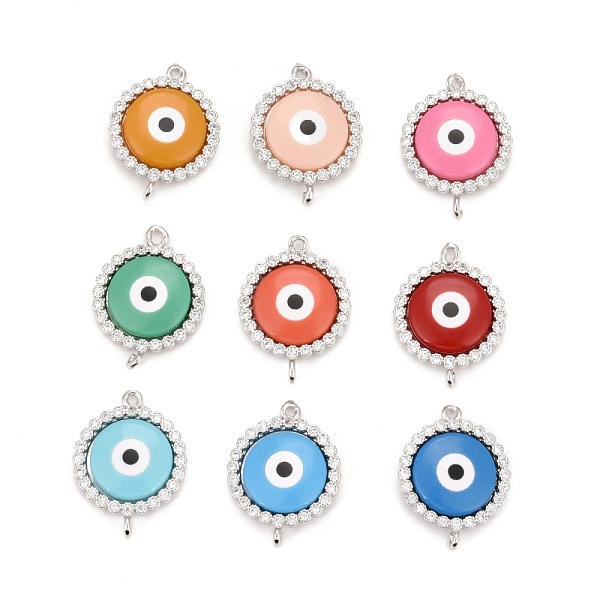 PandaHall Brass Links Connectors, with Enamel, Real 18K Gold Plated, Flat Round Eyes, Mixed Color, 23.5x17.5x4mm, Hole: 1.5mm Brass+Enamel..., Multicolor
PandaHall Brass Links Connectors, with Enamel, Real 18K Gold Plated, Flat Round Eyes, Mixed Color, 23.5x17.5x4mm, Hole: 1.5mm Brass+Enamel..., Multicolor