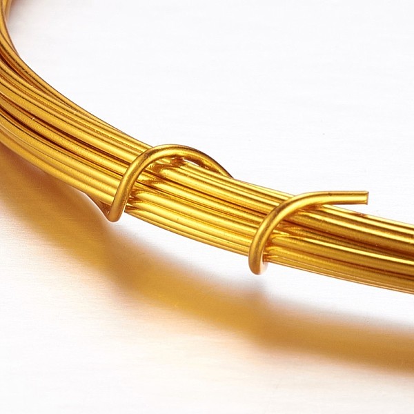PandaHall Round Aluminum Wire, Bendable Metal Craft Wire, for Beading Jewelry Craft Making, Goldenrod, 10 Gauge, 2.5mm, 10m/roll(32.8..., Gold
PandaHall Round Aluminum Wire, Bendable Metal Craft Wire, for Beading Jewelry Craft Making, Goldenrod, 10 Gauge, 2.5mm, 10m/roll(32.8..., Gold
