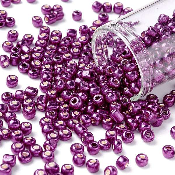 PandaHall 6/0 Glass Seed Beads, Metallic Colours Style, Round, Dark Orchid, 6/0, 4mm, Hole: 1.5mm, about 4500pcs/pound Glass
PandaHall 6/0 Glass Seed Beads, Metallic Colours Style, Round, Dark Orchid, 6/0, 4mm, Hole: 1.5mm, about 4500pcs/pound Glass