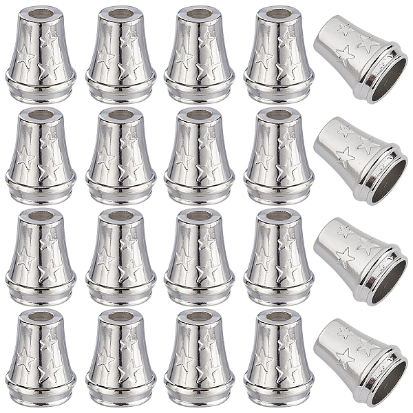 PandaHall Gorgecraft 30Pcs Alloy Cord End, Cone with Star, Bag & Cloth Making Supplies, Platinum, 14.5x12mm, Hole: 3.7mm, Inner Diameter...
PandaHall Gorgecraft 30Pcs Alloy Cord End, Cone with Star, Bag & Cloth Making Supplies, Platinum, 14.5x12mm, Hole: 3.7mm, Inner Diameter...