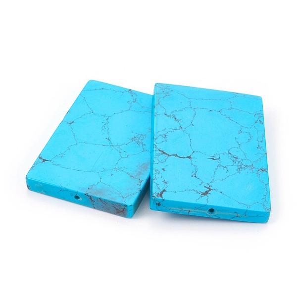 PandaHall Synthetic Turquoise Beads, Rectangle, 65~66x44.5~45x6.5~7mm, Hole: 2mm Synthetic Turquoise Rectangle
PandaHall Synthetic Turquoise Beads, Rectangle, 65~66x44.5~45x6.5~7mm, Hole: 2mm Synthetic Turquoise Rectangle
