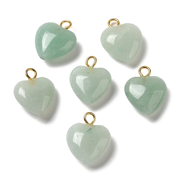 PandaHall Natural Green Aventurine Pendants, Heart Charms with Golden Plated Brass Loops, 15~15.5x12~12.5x4.5~5.5mm, Hole: 2mm Green...
PandaHall Natural Green Aventurine Pendants, Heart Charms with Golden Plated Brass Loops, 15~15.5x12~12.5x4.5~5.5mm, Hole: 2mm Green...