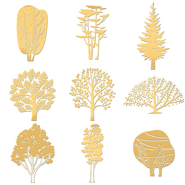 PandaHall OLYCRAFT 9pcs 1.6x1.6 Inch Tree Pattern Stickers Pine Tree Self Adhesive Gold Stickers Various Tree Metal Gold Stickers for...
PandaHall OLYCRAFT 9pcs 1.6x1.6 Inch Tree Pattern Stickers Pine Tree Self Adhesive Gold Stickers Various Tree Metal Gold Stickers for...
