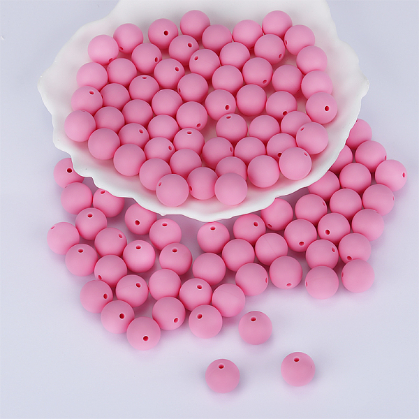 PandaHall Round Silicone Focal Beads, Chewing Beads For Teethers, DIY Nursing Necklaces Making, Pearl Pink, 15mm, Hole: 2mm Silicone Round
PandaHall Round Silicone Focal Beads, Chewing Beads For Teethers, DIY Nursing Necklaces Making, Pearl Pink, 15mm, Hole: 2mm Silicone Round