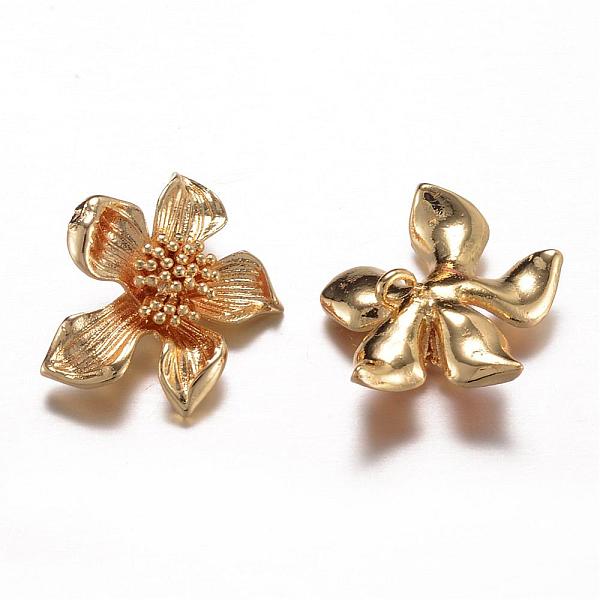PandaHall Long-Lasting Plated Brass Pendants, Flower, Cadmium Free & Lead Free, Real 24K Gold Plated, 19x15.5x5mm, Hole: 1mm Brass Flower
PandaHall Long-Lasting Plated Brass Pendants, Flower, Cadmium Free & Lead Free, Real 24K Gold Plated, 19x15.5x5mm, Hole: 1mm Brass Flower