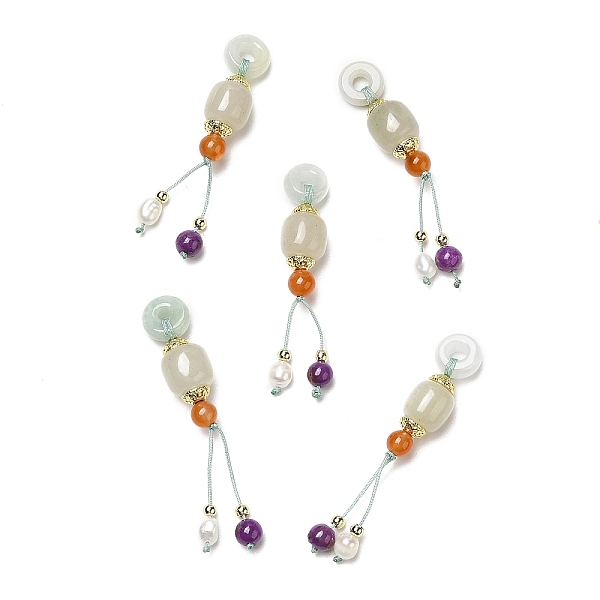 PandaHall Natural Hetian Jade Apple Pendants, Natural Pearl Tassel Donut Charms with Jadeite, Agate, Lepidolite and Brass Beads, Real 14K...
PandaHall Natural Hetian Jade Apple Pendants, Natural Pearl Tassel Donut Charms with Jadeite, Agate, Lepidolite and Brass Beads, Real 14K...