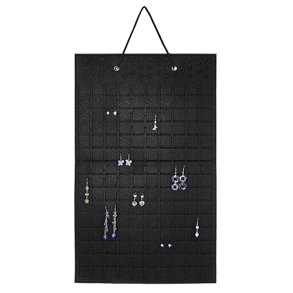 PandaHall Felf Hanging Earring Storage Bags, Jewelry Organizer, Rectangle, Black, 685mm Fibre Rectangle Black
PandaHall Felf Hanging Earring Storage Bags, Jewelry Organizer, Rectangle, Black, 685mm Fibre Rectangle Black