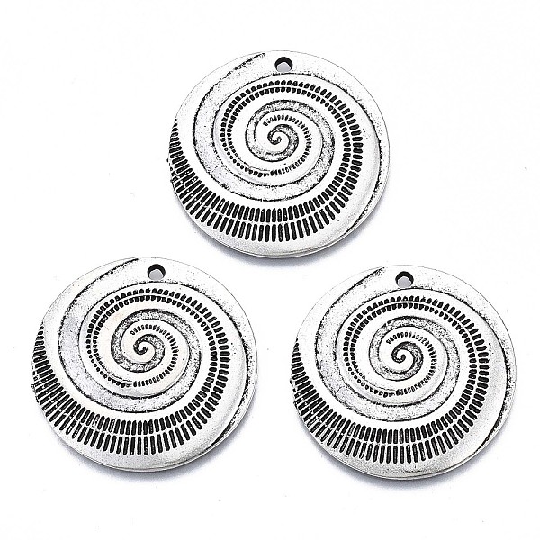 PandaHall Tibetan Style Alloy Pendants, Cadmium Free & Lead Free, Flat Round with Vortex, Antique Silver, 29x2mm, Hole: 1.6mm Alloy Flat...
PandaHall Tibetan Style Alloy Pendants, Cadmium Free & Lead Free, Flat Round with Vortex, Antique Silver, 29x2mm, Hole: 1.6mm Alloy Flat...