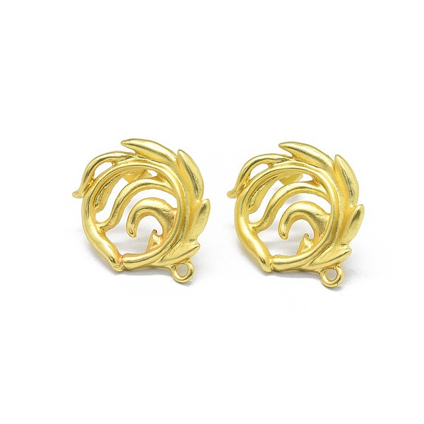 PandaHall Alloy Stud Earring Findings, with Loop, Brass Pins and Ear Nuts/Earring Backs, Long-Lasting Plated, Flower, Matte Gold Color...
PandaHall Alloy Stud Earring Findings, with Loop, Brass Pins and Ear Nuts/Earring Backs, Long-Lasting Plated, Flower, Matte Gold Color...