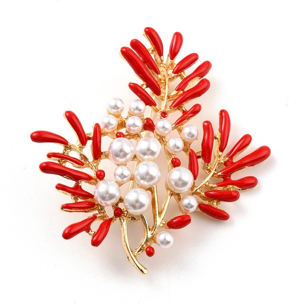 PandaHall Coral Shape Alloy Brooch with Resin Pearl, Exquisite Lapel Pin for Girl Women, Golden, Red, 60x54x9mm, Pin: 0.8mm Alloy Red
PandaHall Coral Shape Alloy Brooch with Resin Pearl, Exquisite Lapel Pin for Girl Women, Golden, Red, 60x54x9mm, Pin: 0.8mm Alloy Red