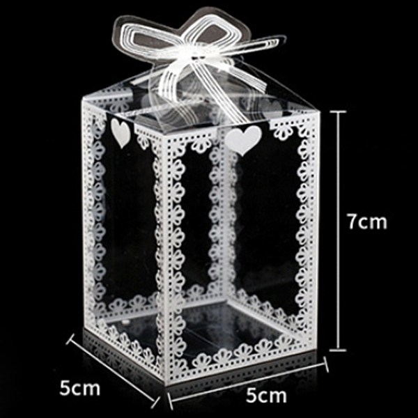 PandaHall Transparent PVC Box, Candy Gift Box, for Wedding Party Baby Shower Packing Box, Rectangle, Clear, 5x5x7cm, Unfold: 162x100mm...
PandaHall Transparent PVC Box, Candy Gift Box, for Wedding Party Baby Shower Packing Box, Rectangle, Clear, 5x5x7cm, Unfold: 162x100mm...