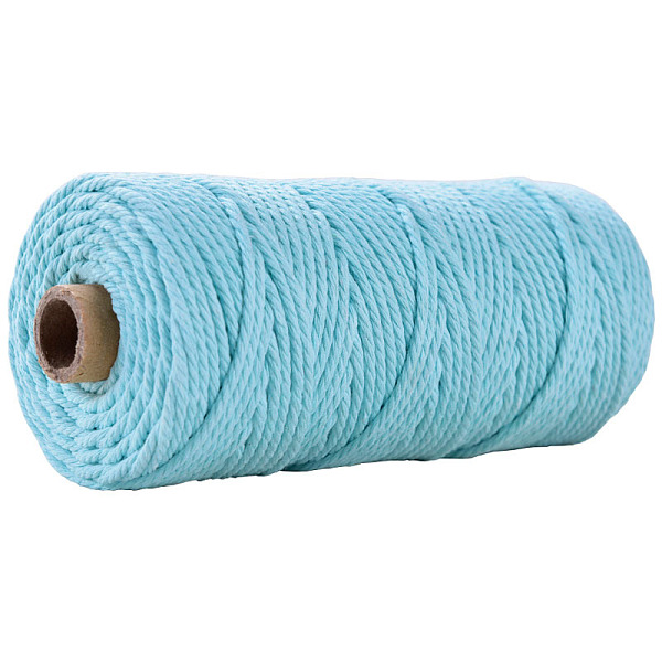 PandaHall Cotton String Threads for Crafts Knitting Making, Sky Blue, 3mm, about 109.36 Yards(100m)/Roll Cotton
PandaHall Cotton String Threads for Crafts Knitting Making, Sky Blue, 3mm, about 109.36 Yards(100m)/Roll Cotton