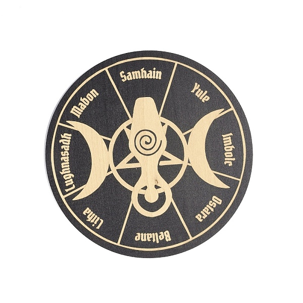 PandaHall Wooden Carved Cup Mats, Heat Resistant Pot Mats, Tarot Theme Pendulum Board, for Home Kitchen, Flat Round, Goddess Pattern..., Black
PandaHall Wooden Carved Cup Mats, Heat Resistant Pot Mats, Tarot Theme Pendulum Board, for Home Kitchen, Flat Round, Goddess Pattern..., Black