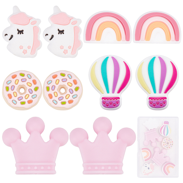 PandaHall SUNNYCLUE 1 Box Crown Silicone Beads Rainbow Shape Double Sided Donut Beads Large Spacer Chunky Beads for Jewelry Making Unicorn..., Multicolor
PandaHall SUNNYCLUE 1 Box Crown Silicone Beads Rainbow Shape Double Sided Donut Beads Large Spacer Chunky Beads for Jewelry Making Unicorn..., Multicolor