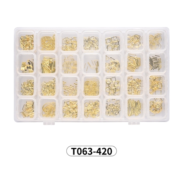 PandaHall Manicure Kits, Including Brass Cabochons, Nail Art Studs, Nail Art Decoration Accessories, Mixed Shapes, Golden, 840pcs/box Brass...
PandaHall Manicure Kits, Including Brass Cabochons, Nail Art Studs, Nail Art Decoration Accessories, Mixed Shapes, Golden, 840pcs/box Brass...